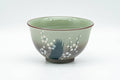 Japanese Teacup - Green Floral Arita-yaki Yunomi - 120ml