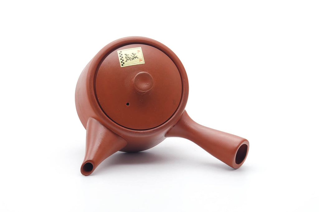 Japanese Tea Set - Bamboo Engraved Tokoname-yaki Kyusu Teapot with 5 Yunomi Teacups