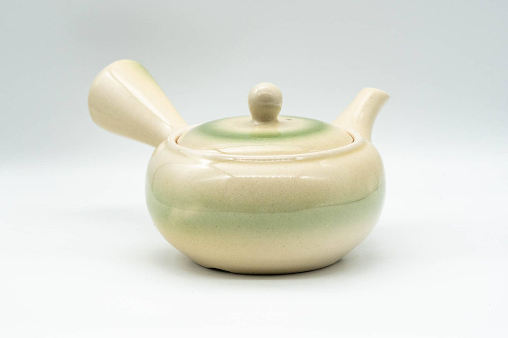 Japanese Kyusu - Lime Green Glazed Obi-ami 360-Degree Filter Teapot - 350ml