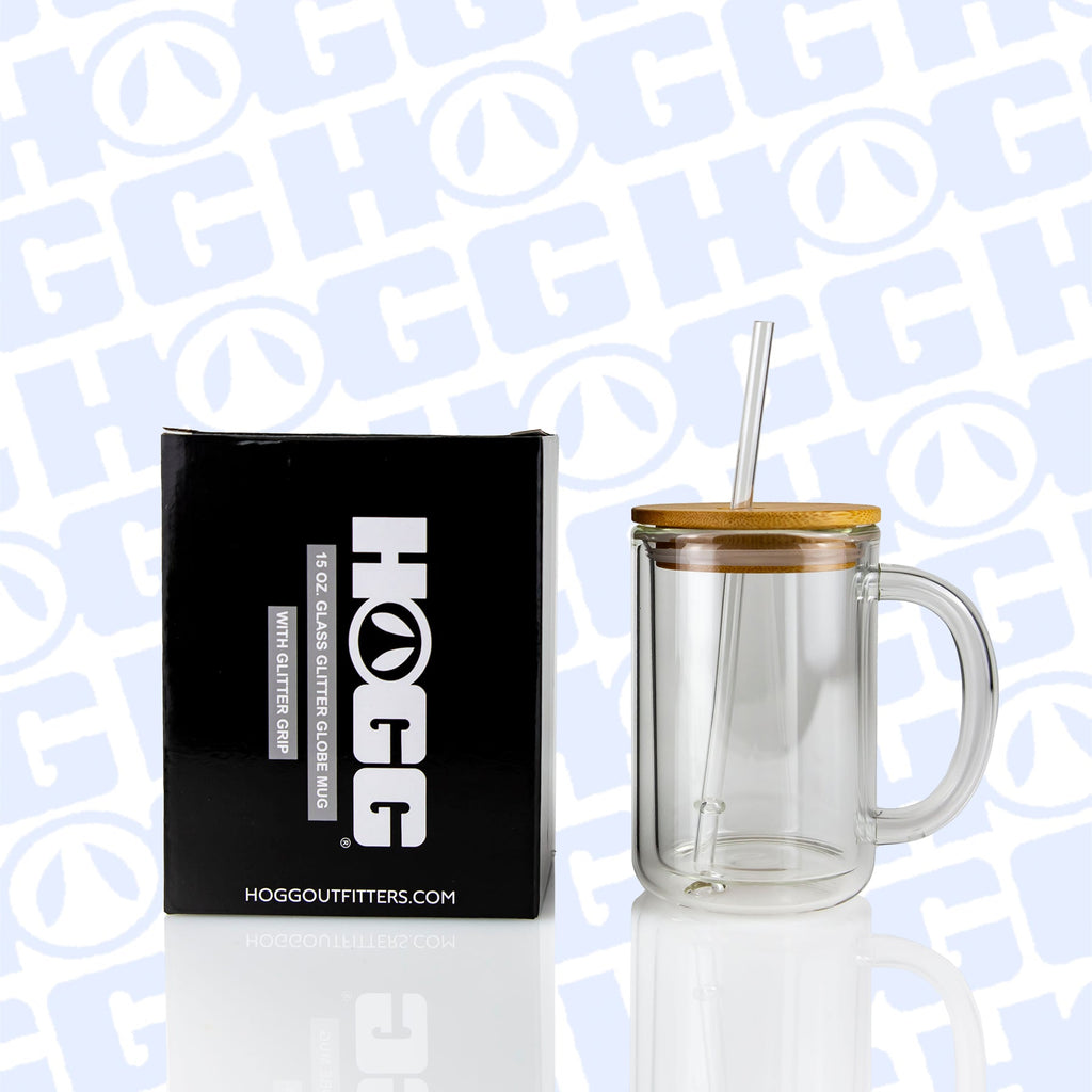 15oz Sublimatable Glitter Globe Glass Coffee Mug