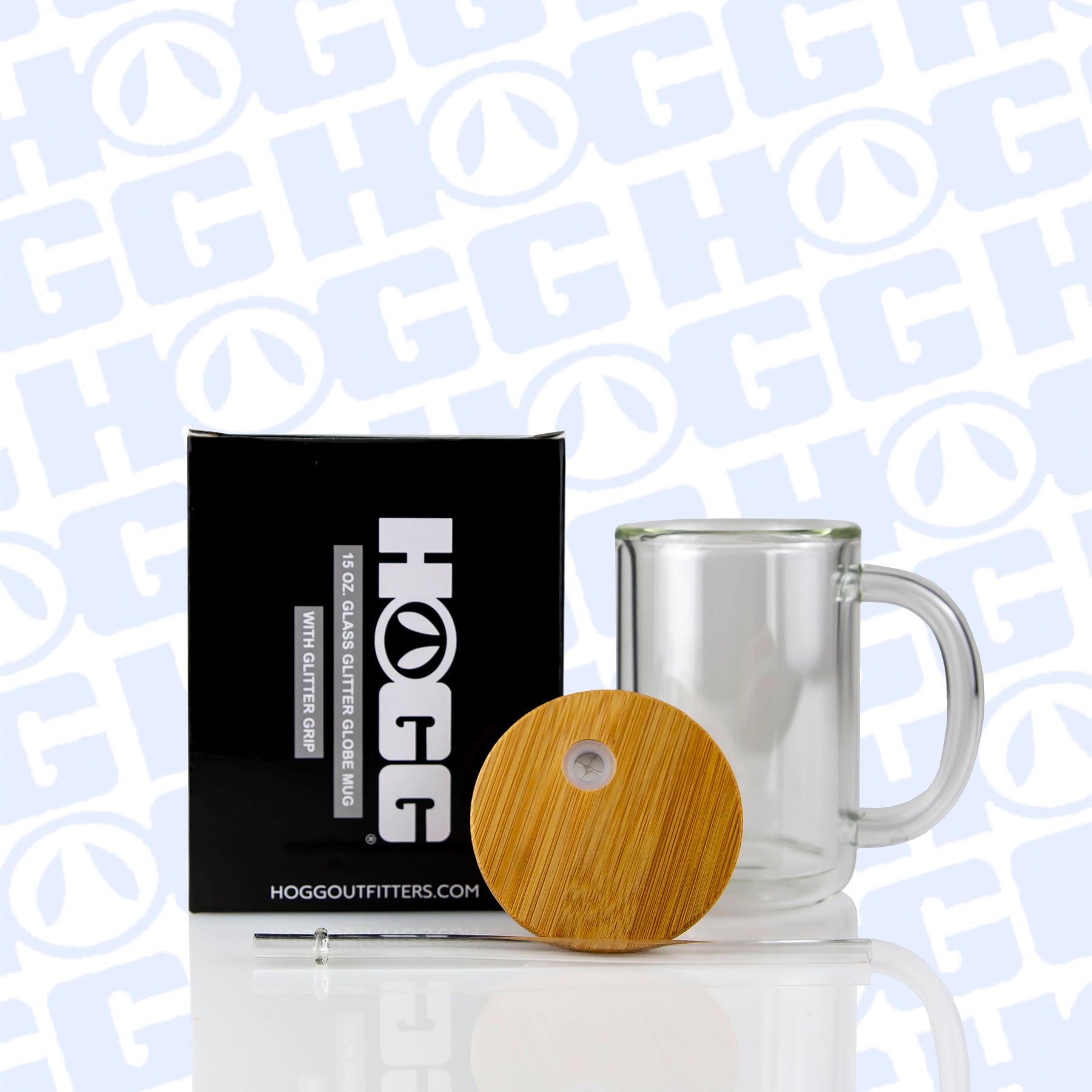 15oz Sublimatable Glitter Globe Glass Coffee Mug Case (25 Units)