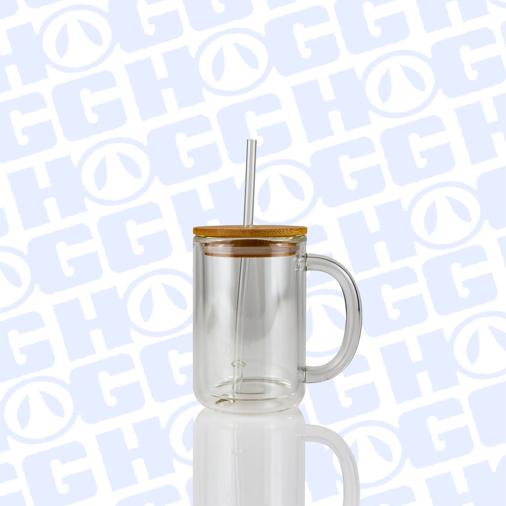 15oz Sublimatable Glitter Globe Glass Coffee Mug Case (25 Units)