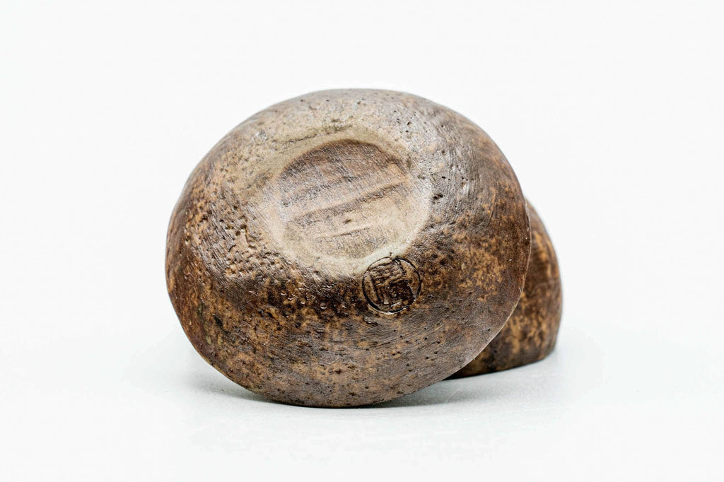 Japanese Kogo - Earthly Clay Tomato-shaped Incense Container