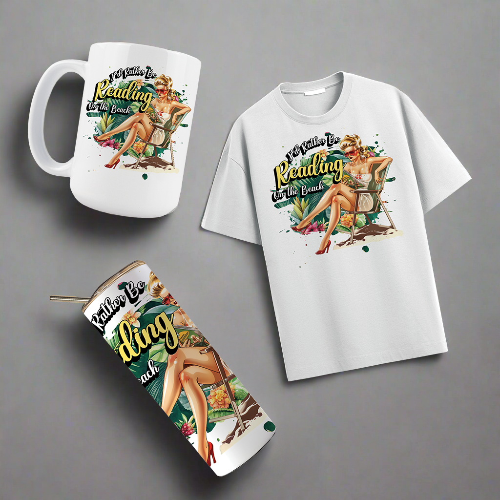 Multi Product Use - Digital Sublimation Designs - Vibrant Beach