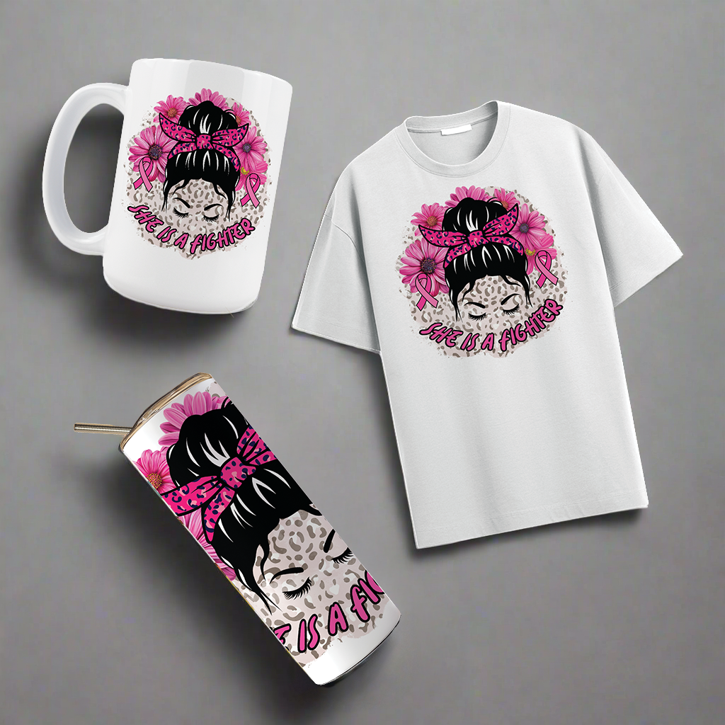 Multi Product Use - Digital Sublimation Designs - Breast Cancer Awareness