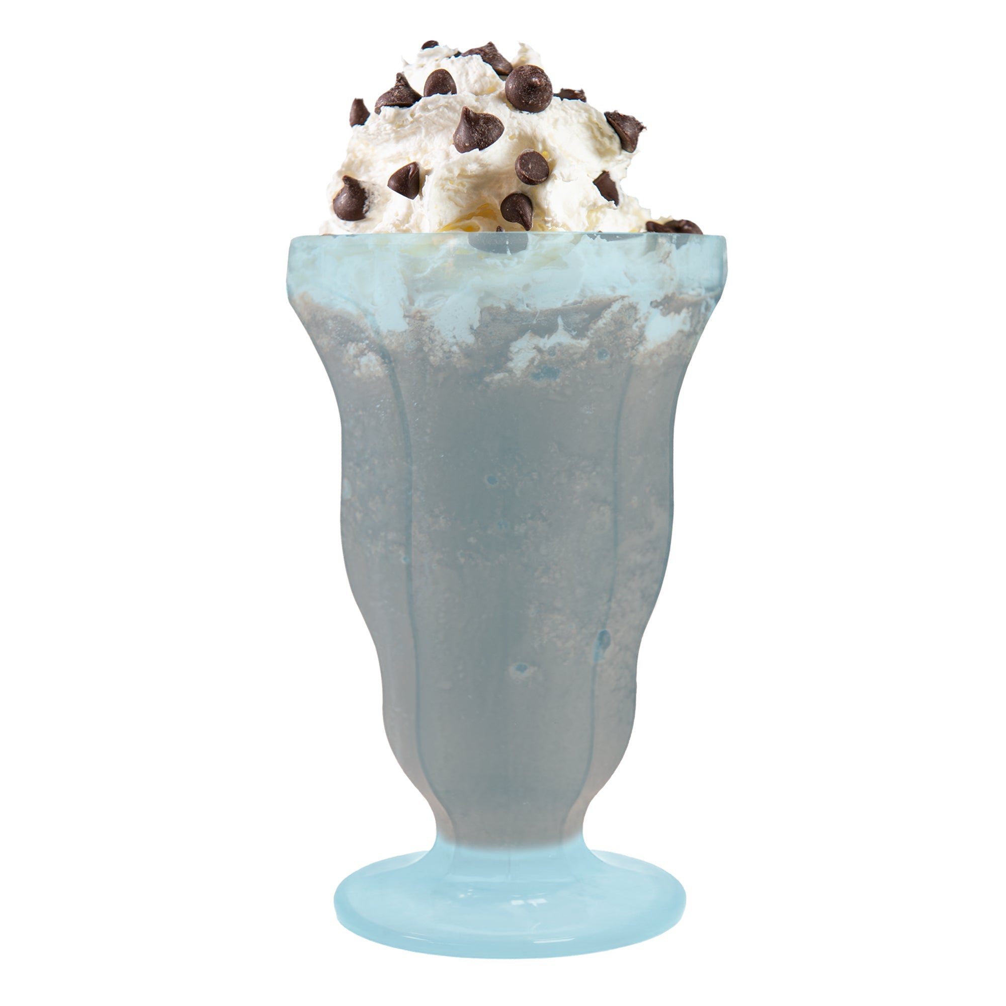 Transparent Blue Milkshake Plastic Cups (15 oz )