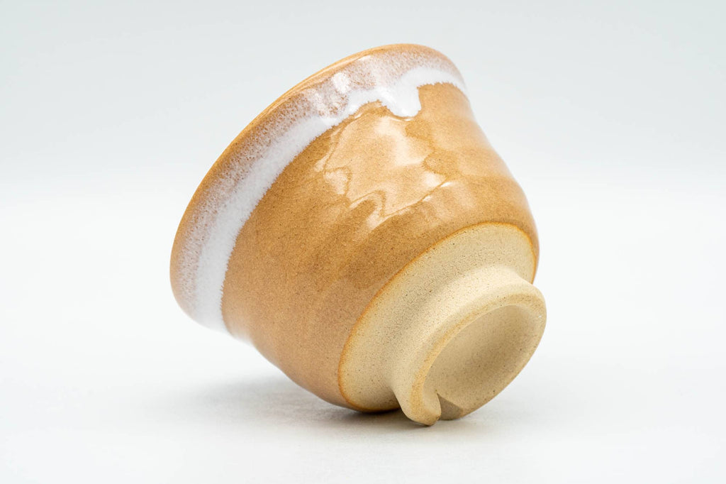 Japanese Teacup - Beige White Inner-Glazed Hagi-yaki Yunomi - 90ml