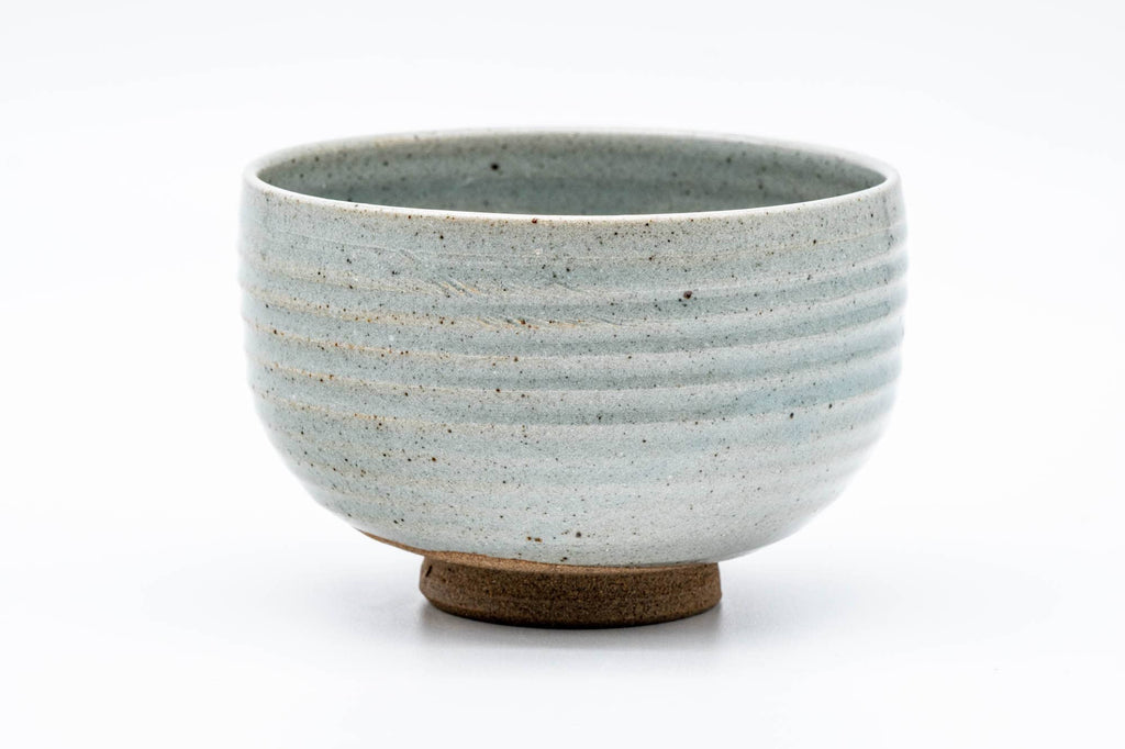 Japanese Matcha Bowl - Grey Mottled Karatsu-yaki Hantsutus-gata Chawan - 475ml