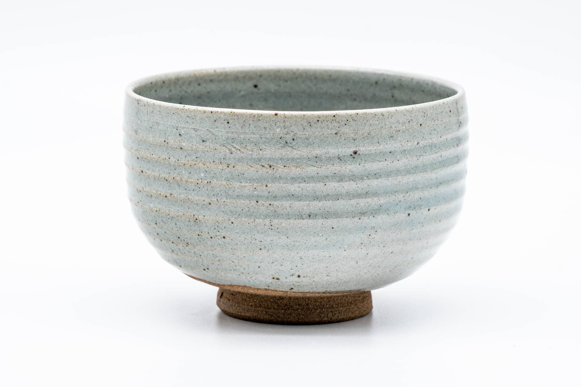 Japanese Matcha Bowl - Grey Mottled Karatsu-yaki Hantsutus-gata Chawan - 475ml