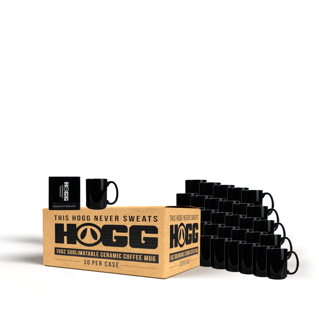 15oz Sublimatable Ceramic Heat Changing Coffee Mug Case (30 Units) - Black