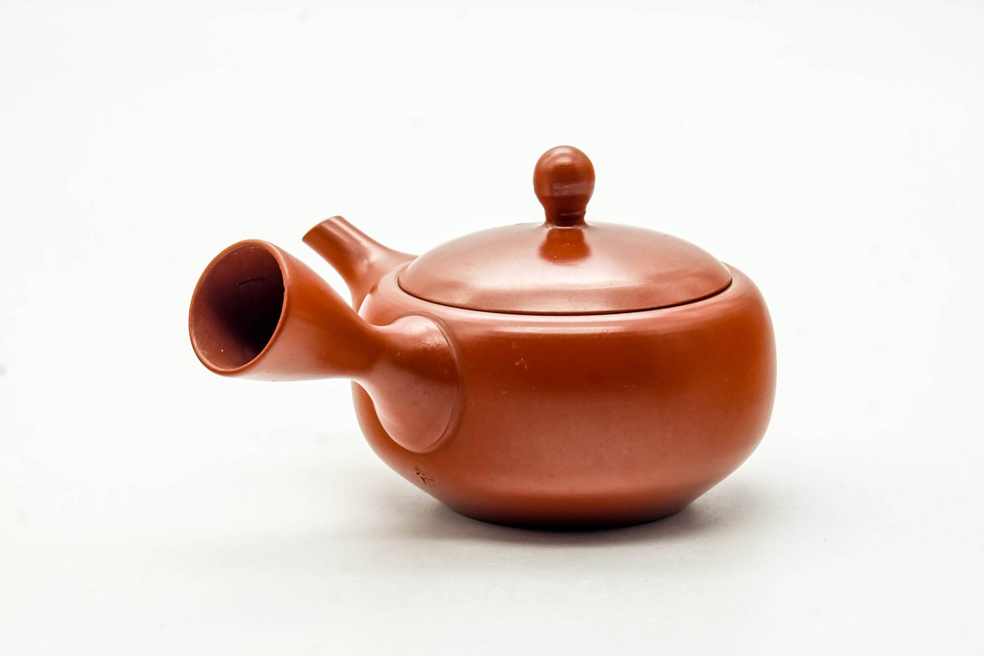 Japanese Kyusu - Classic Red Shudei Tokoname-yaki Mesh Teapot - 200ml