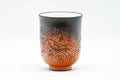 Japanese Teacup - Camellia Engraved Yohen Tokoname-yaki Yunomi - 150ml