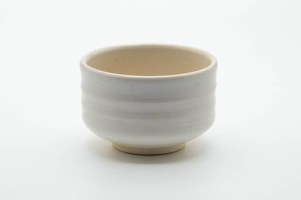 Japanese Matcha Bowl - Hantsutsu-gata White Glazed Chawan - 500ml