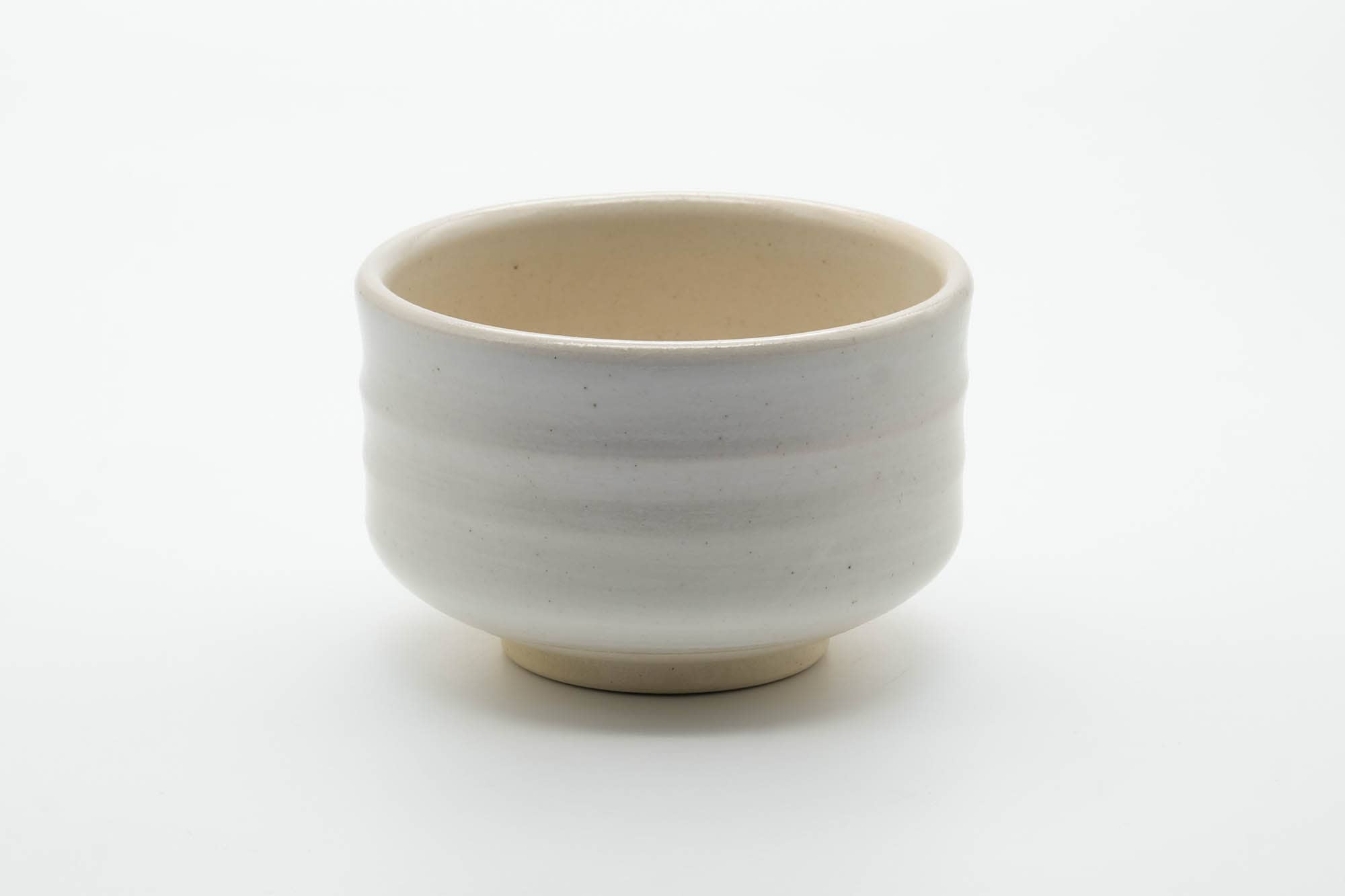 Japanese Matcha Bowl - Hantsutsu-gata White Glazed Chawan - 500ml