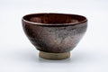 Japanese Matcha Bowl - Dark Red Oil Spot Glazed Chawan - 250ml