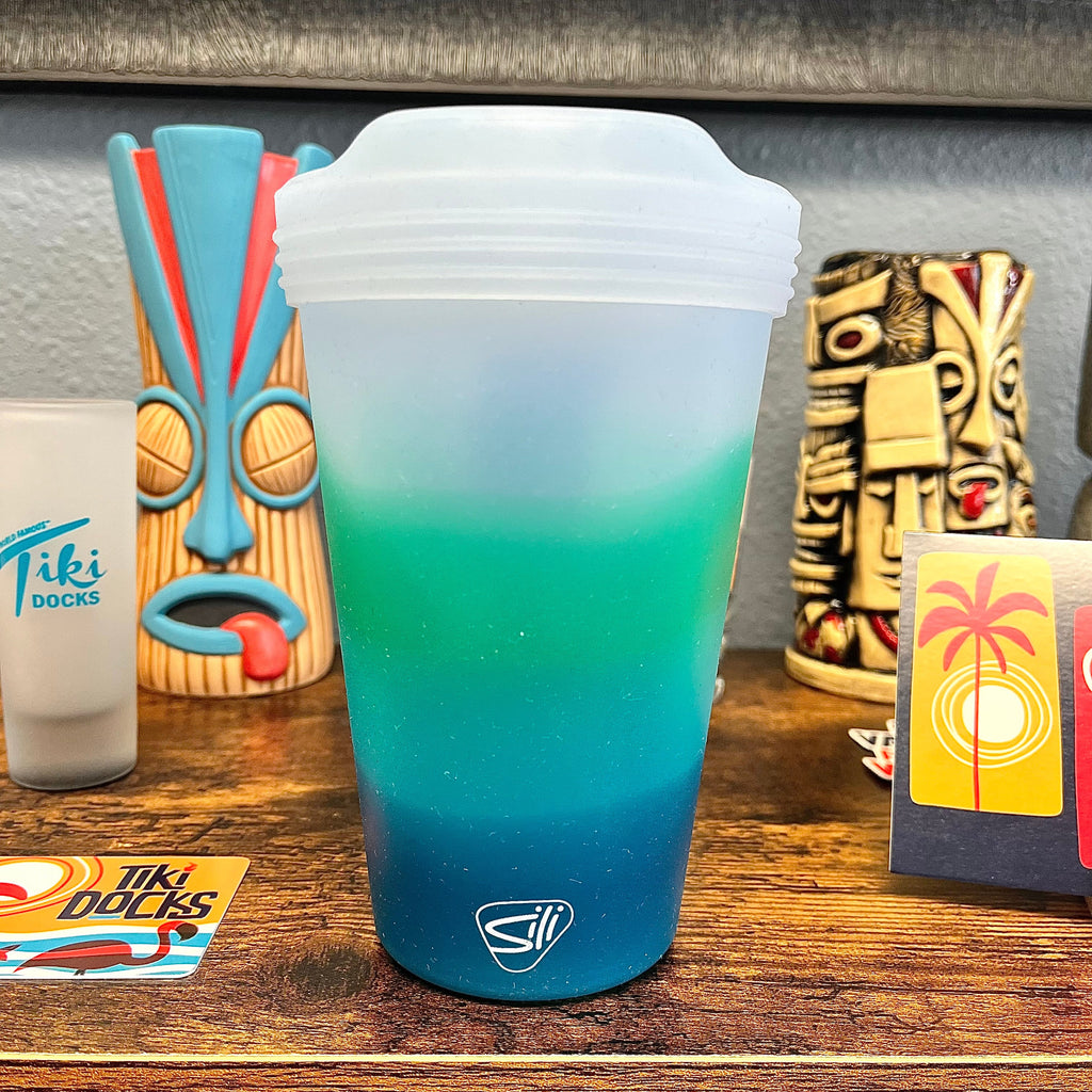 Silipint Silicone 16 oz Mountain Air Pint Glass w/Lid