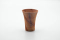 Japanese Teacup - Tall Orange Hidasuki Bizen-yaki Yunomi - 240ml