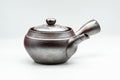 Japanese Kyusu - Mountainous Engraved Banko-yaki Debeso Teapot - 350ml