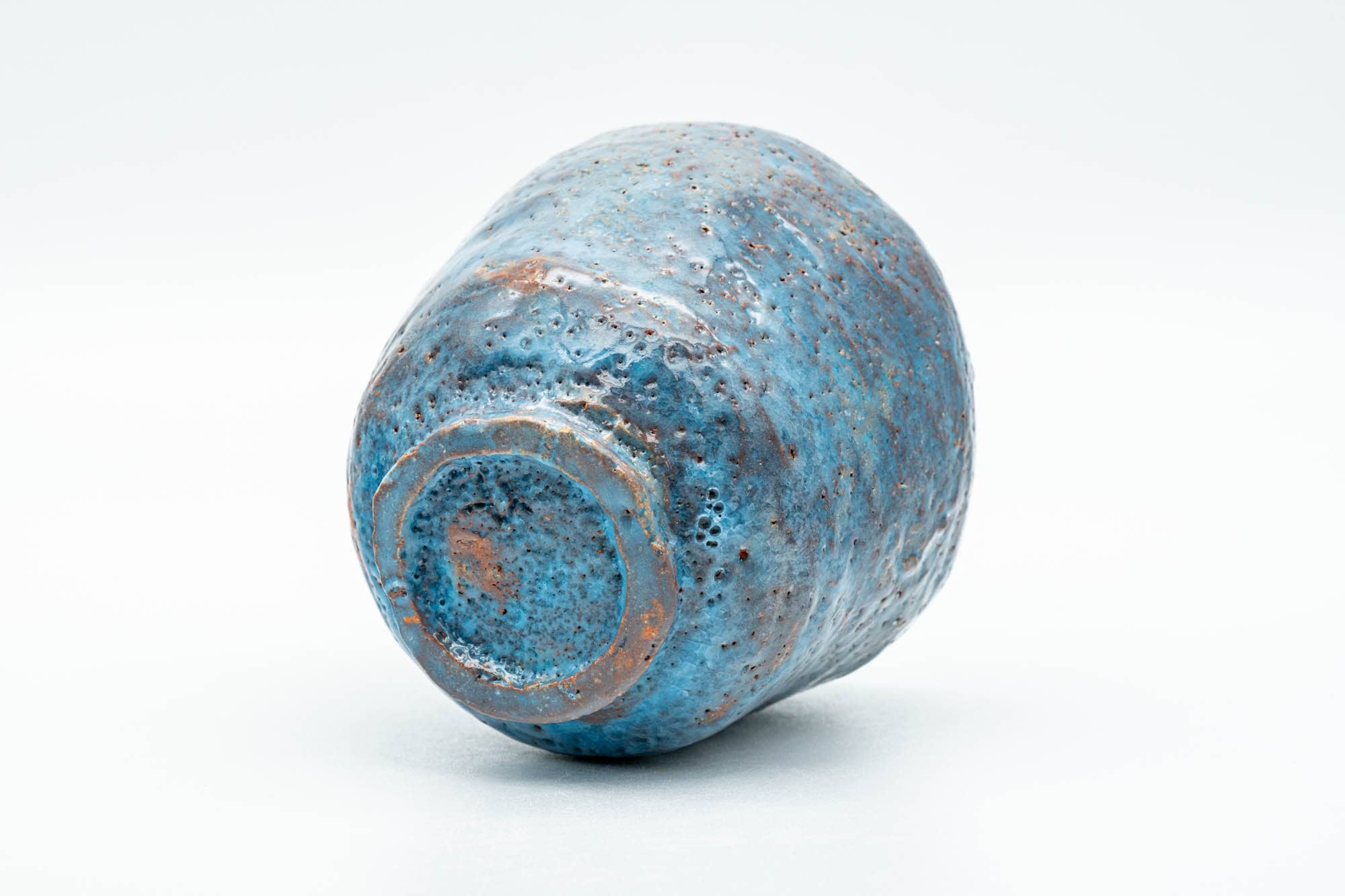 Japanese Teacup - Blue Shino Glazed Wabi-Sabi Yunomi - 150ml