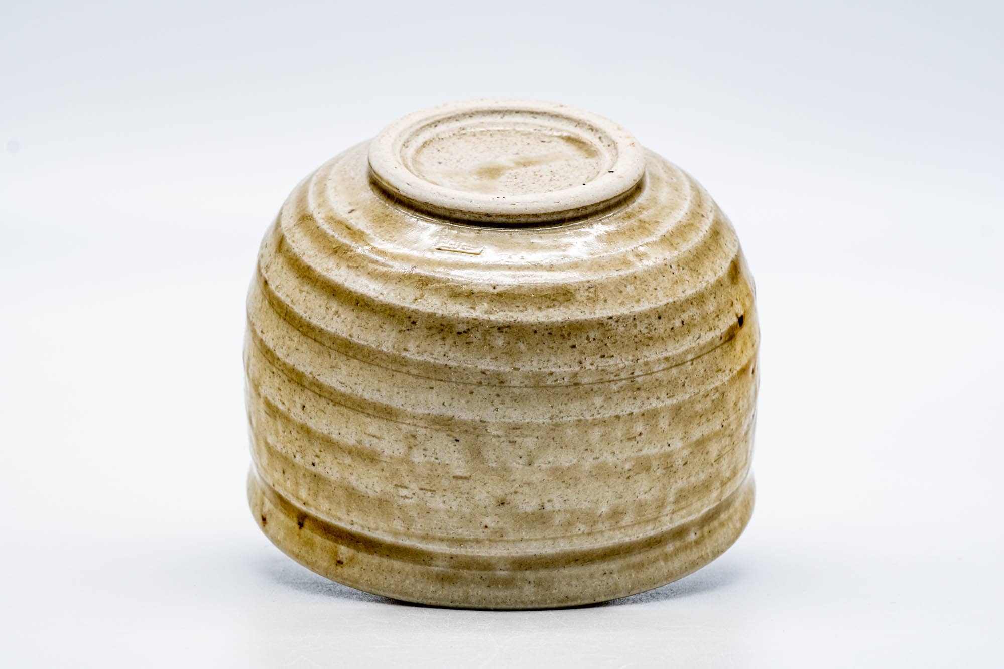 Japanese Matcha Bowl - 河村碩山 Sekizan Kawamura - Ki-Seto Koge Glazed Seto-yaki Chawan - 300ml