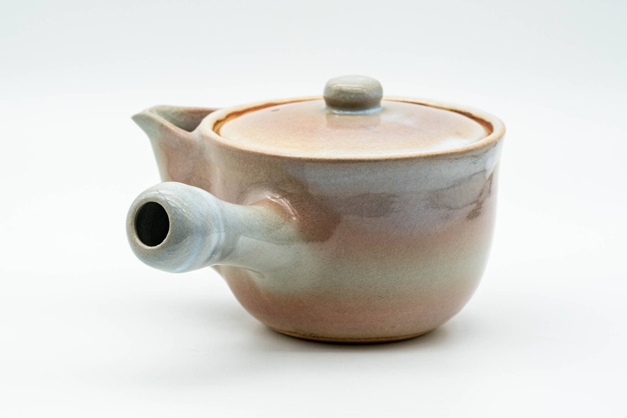 Japanese Kyusu - Beige Peach Glazed Hagi-yaki Do-ake Teapot - 320ml