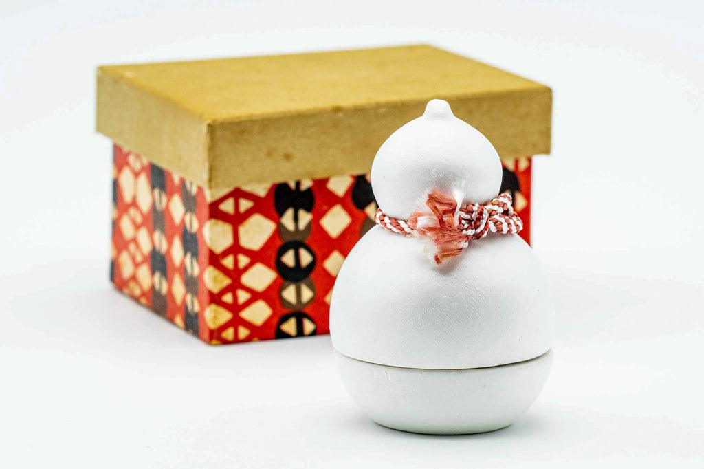 Japanese Kogo - Ceramic Gourd-shaped Incense Container