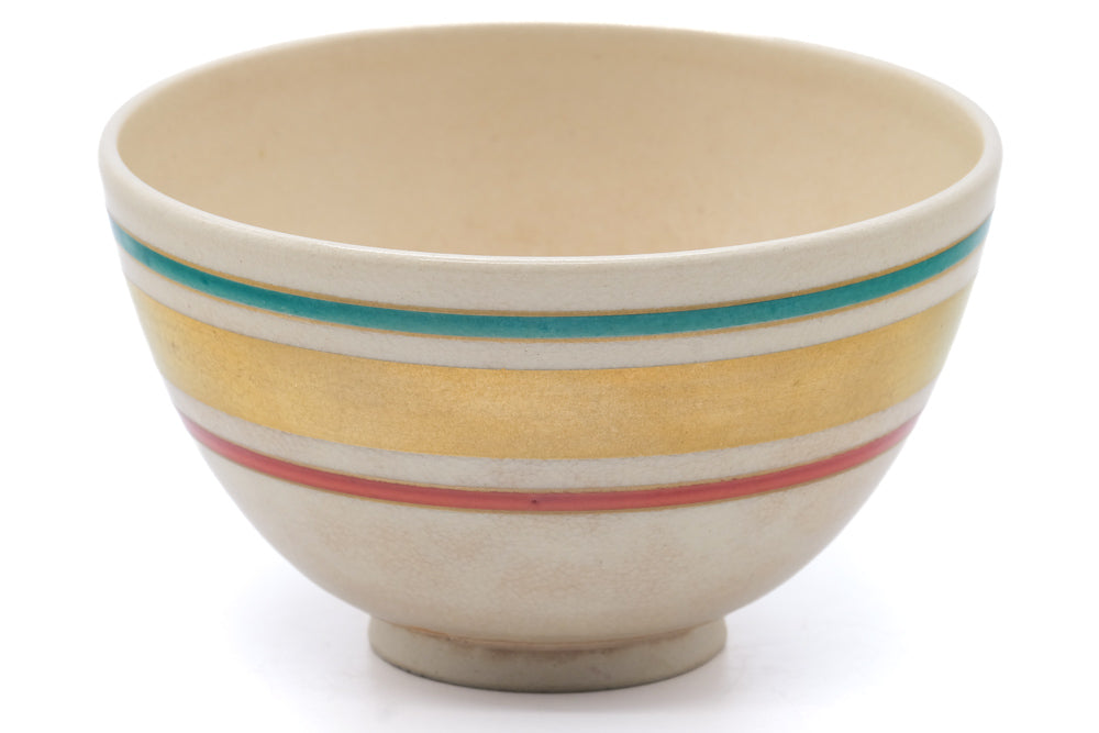 Japanese Matcha Bowl - Striped Kyo Chawan - 400ml