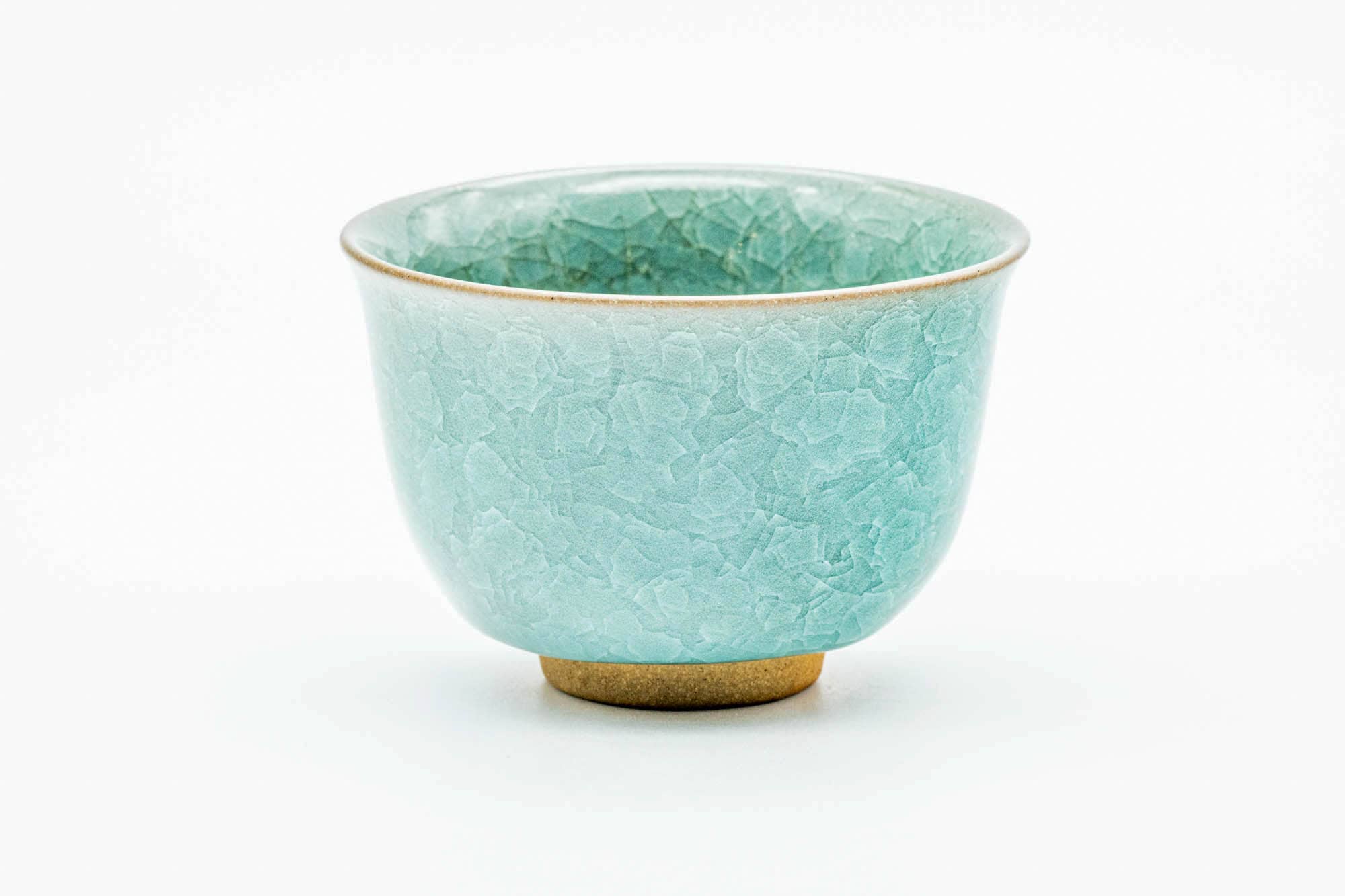 Japanese Teacup - Green Celadon Snowflake Glazed Yunomi - 150ml