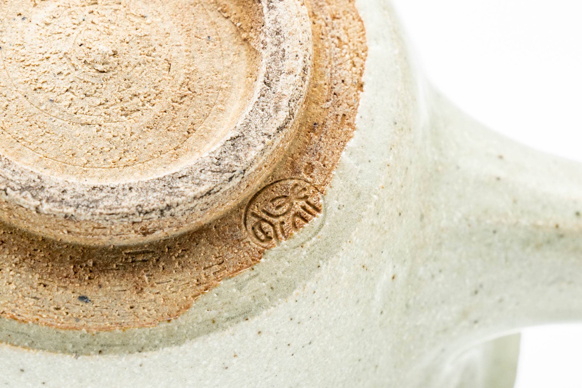 Japanese Kyusu - Long Grass Grey Glazed Karatsu-yaki Do-ake Teapot - 160ml