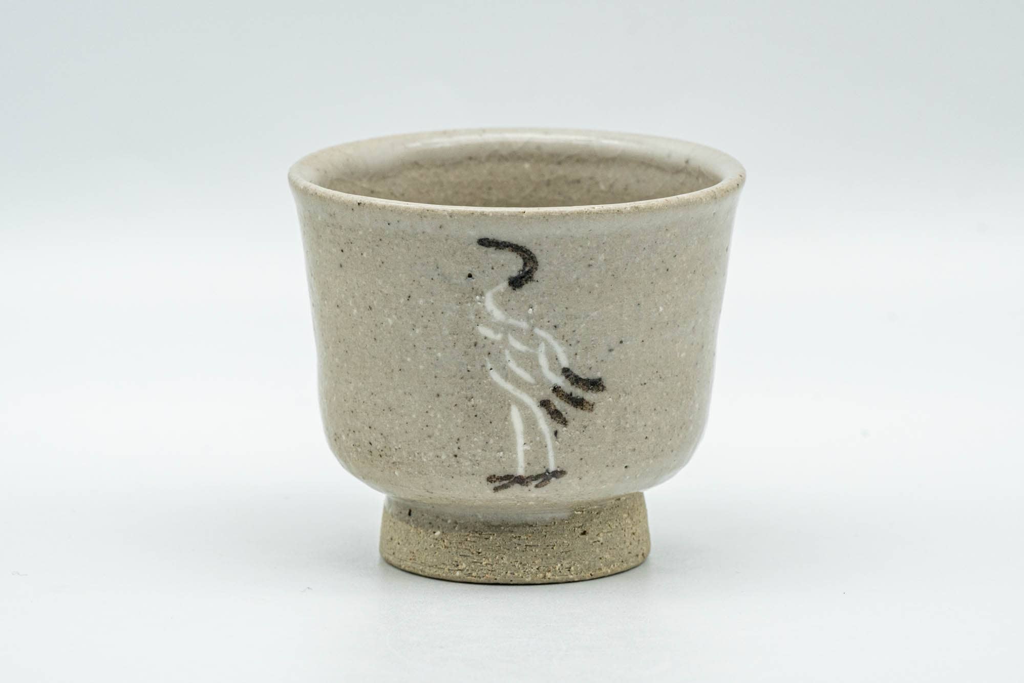 Japanese Teacup - Beige Glazed Egret Guinomi - 60ml