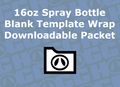 16oz Spray Bottle Wrap Template