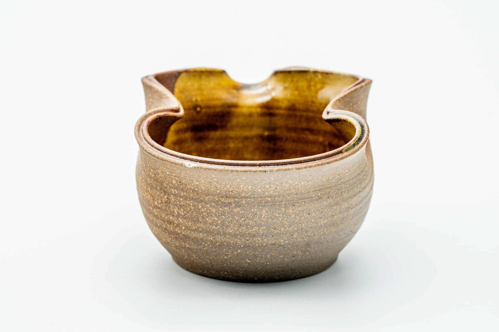 Japanese Katakuchi - Ash Glazed Wavy Water Cooler - 150ml