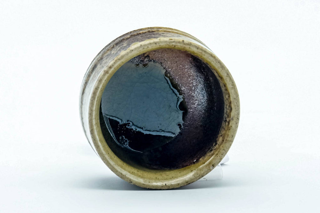 Japanese Teacup - Ash Green Glazed Shigaraki-yaki Guinomi - 35ml