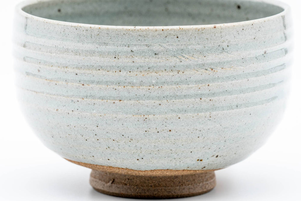 Japanese Matcha Bowl - Grey Mottled Karatsu-yaki Hantsutus-gata Chawan - 475ml