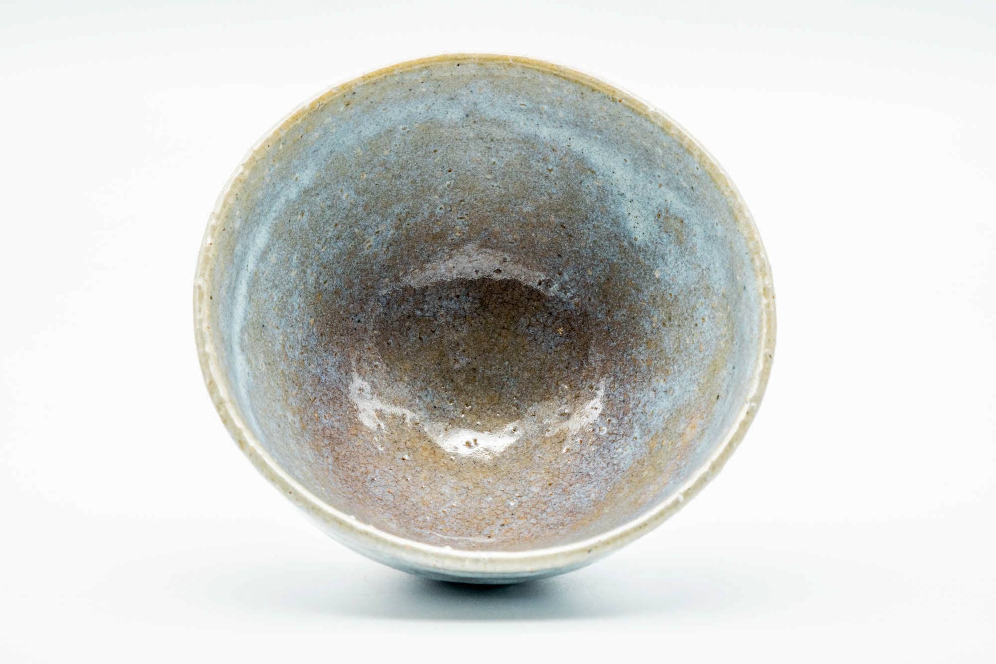 Japanese Matcha Bowl - Antique White Drip-Glazed Hagi-yaki Chawan - 300ml