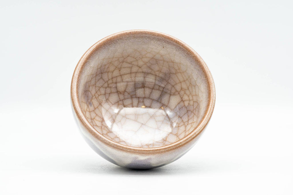 Japanese Teacup - Purple White Drip-Glazed Hagi-yaki Yunomi - 100ml