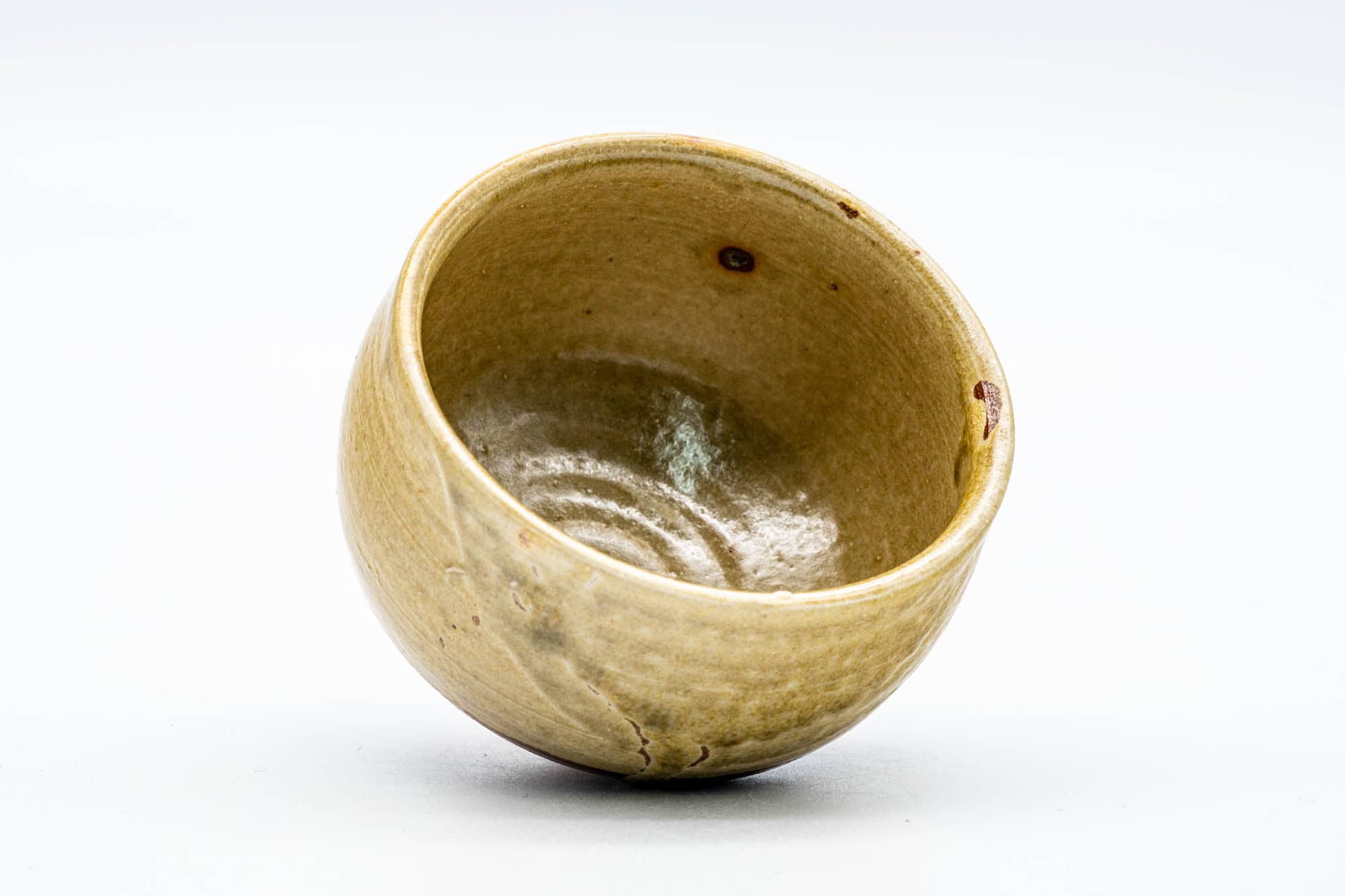 Japanese Teacup - Earthy Yellow Glazed Shigaraki-yaki Yunomi - 150ml