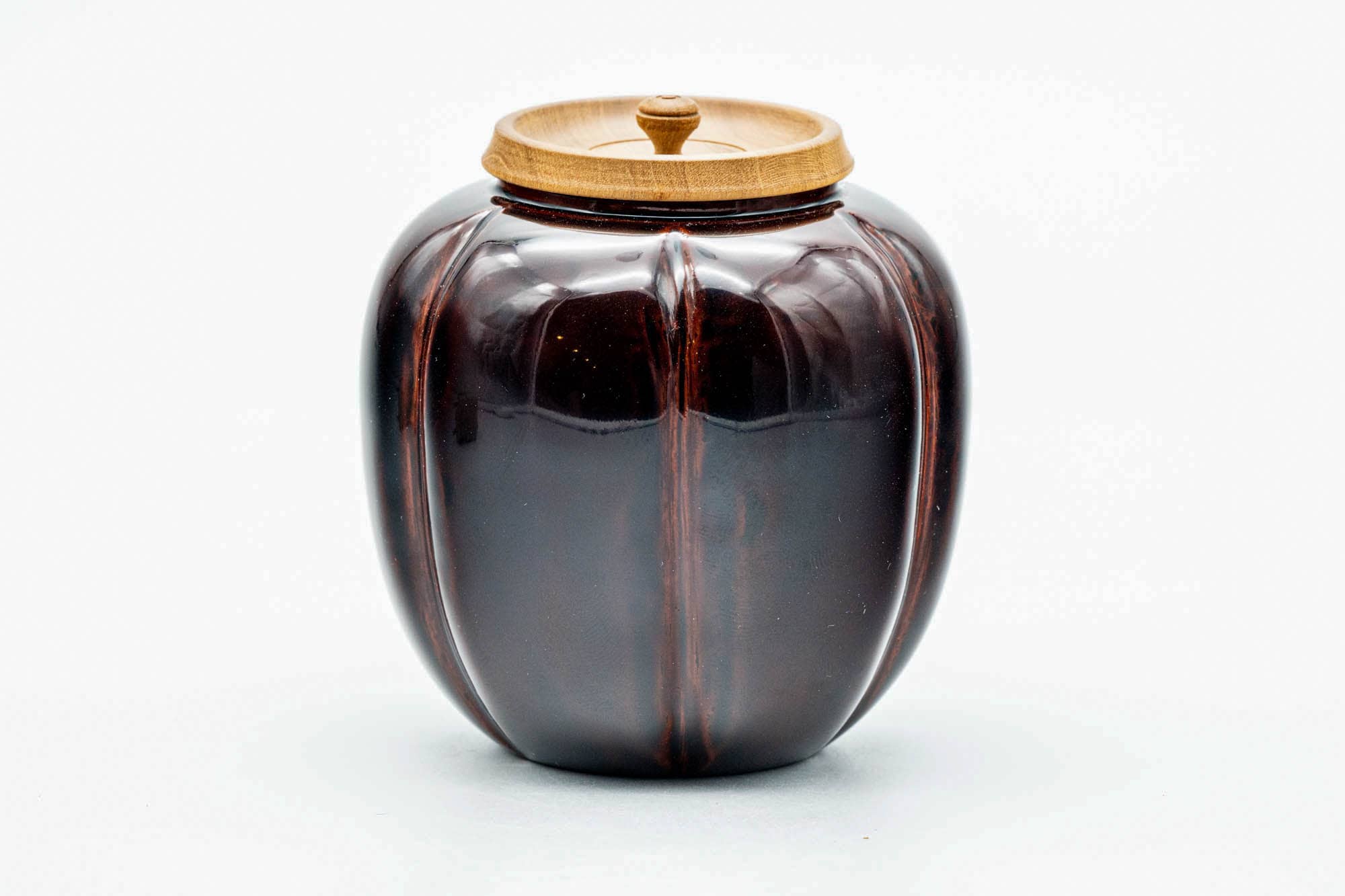 Japanese Chaire - 吉田一峰 Yoshida Kazumine - Akoda Pumpkin Matcha Tea Container