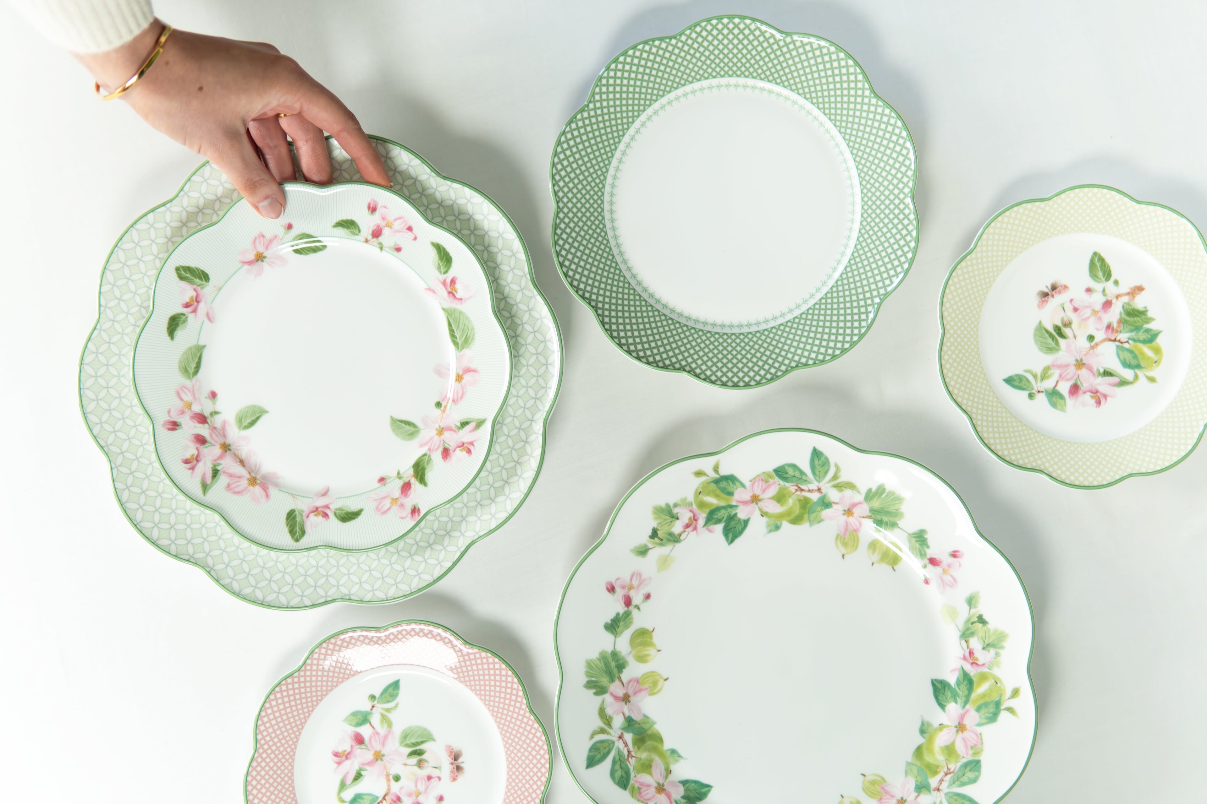 Apple Blossom Orchard Bone China Dinner Plate
