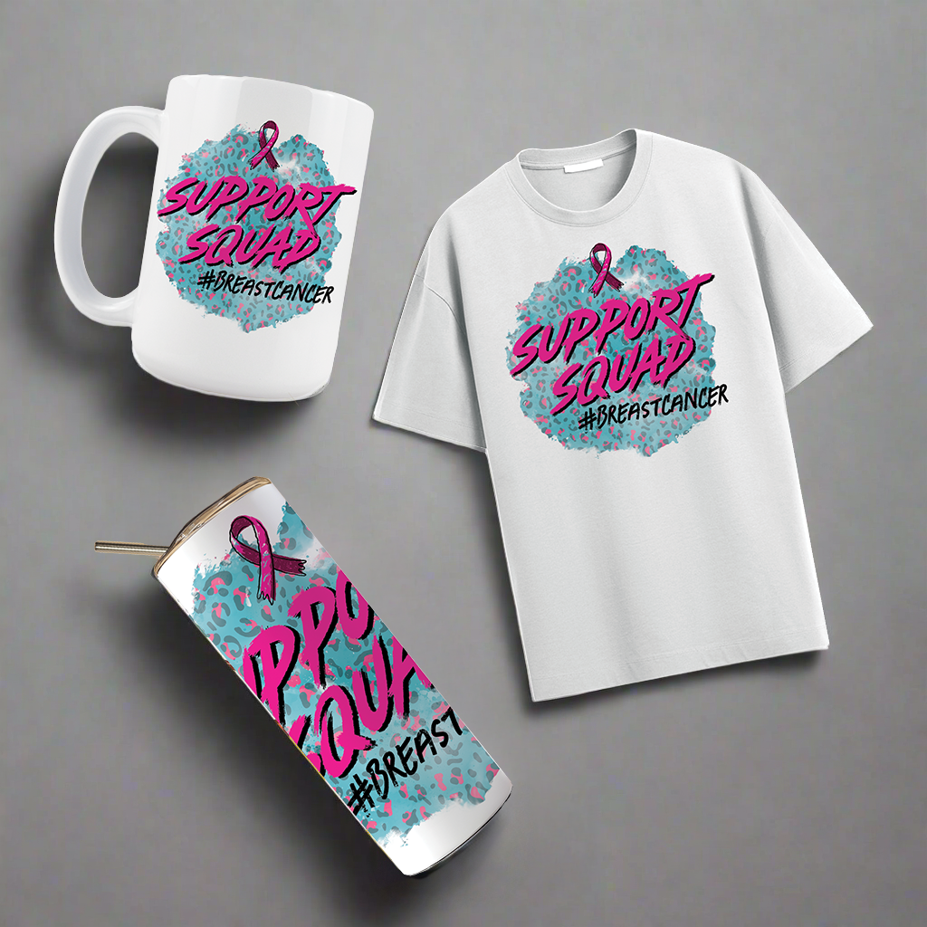 Multi Product Use - Digital Sublimation Designs - Breast Cancer Awareness