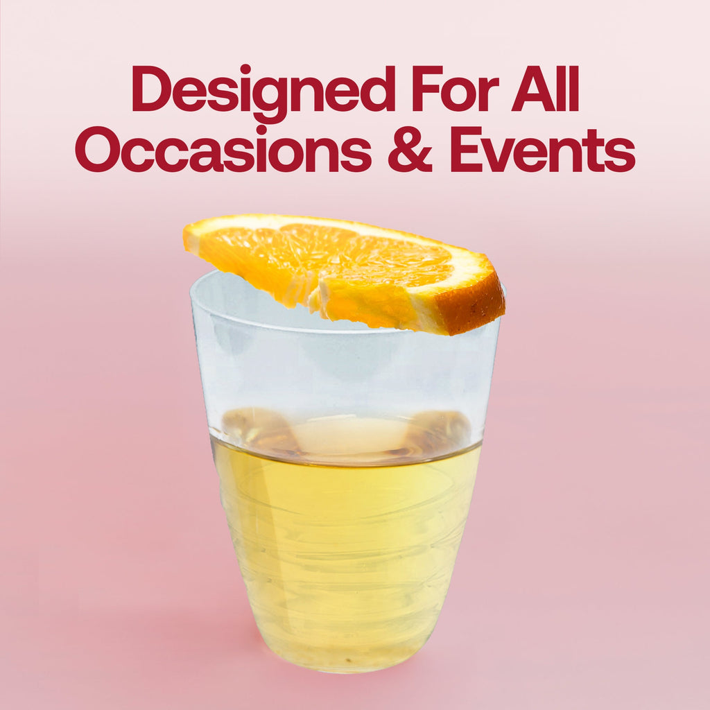 Clear Swirl Plastic Tumblers (17 oz )