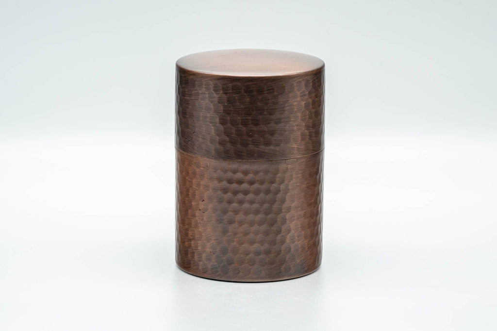 Japanese Chazutsu - 瑞正 Copper Hammered Tea Canister - 250ml