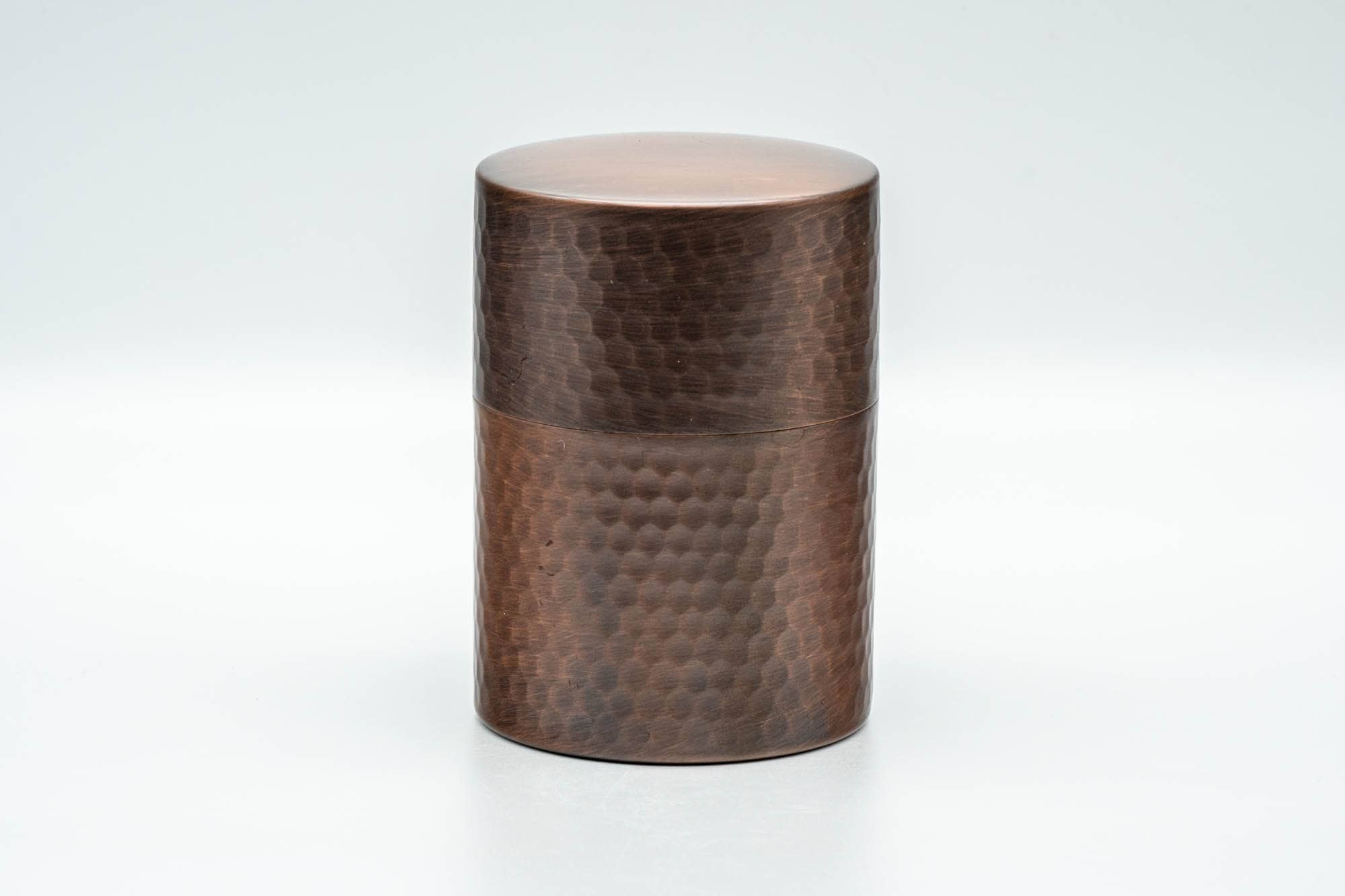 Japanese Chazutsu - 瑞正 Copper Hammered Tea Canister - 250ml