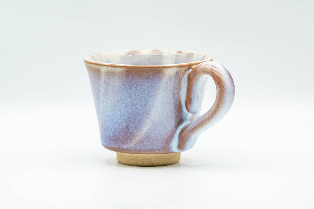 Japanese Teacup - Purple Glazed Hagi-yaki Ushirode Yunomi - 120ml