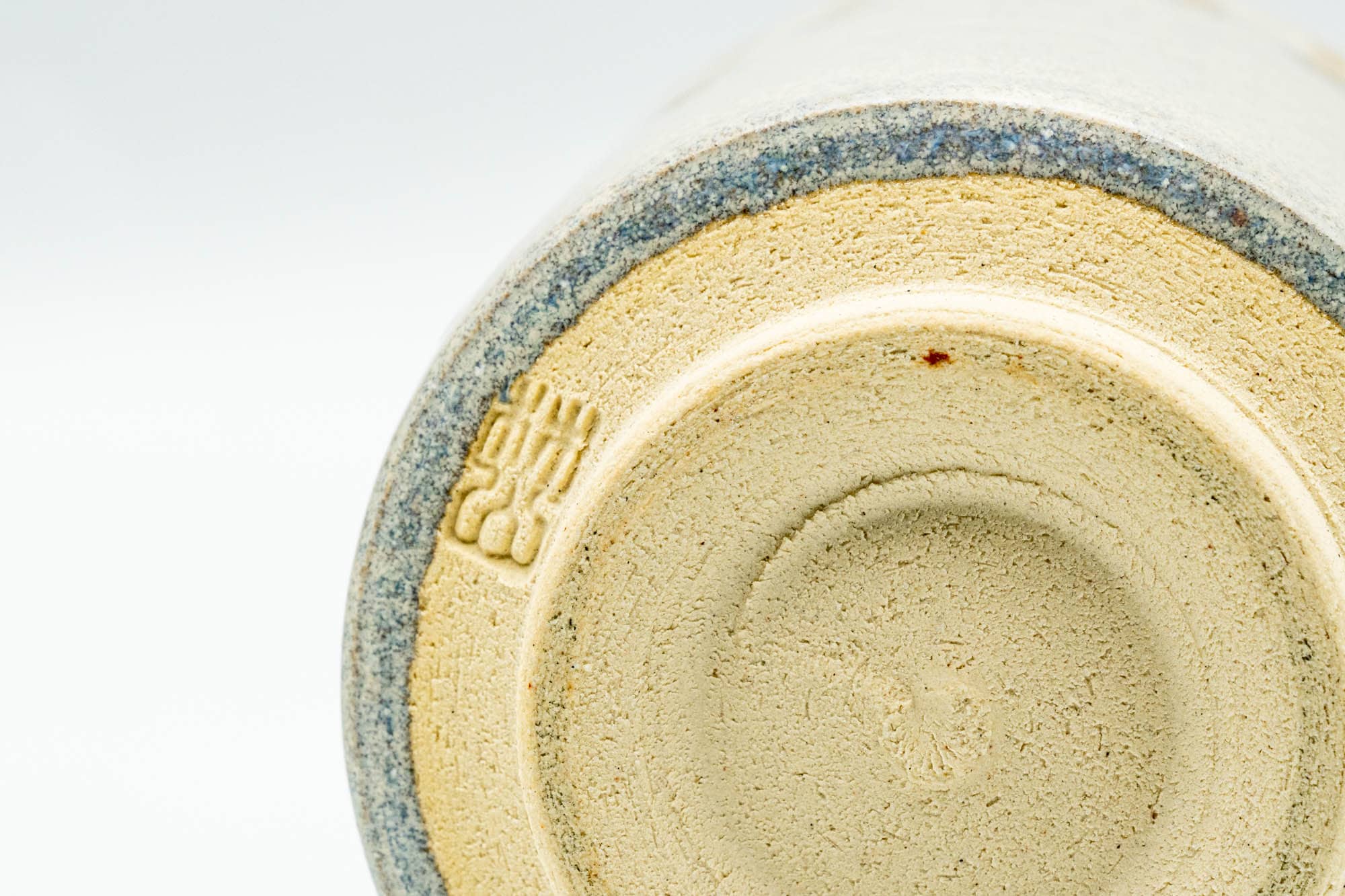 Japanese Teacup - Beige Yellow Drip-Glazed Yunomi - 150ml