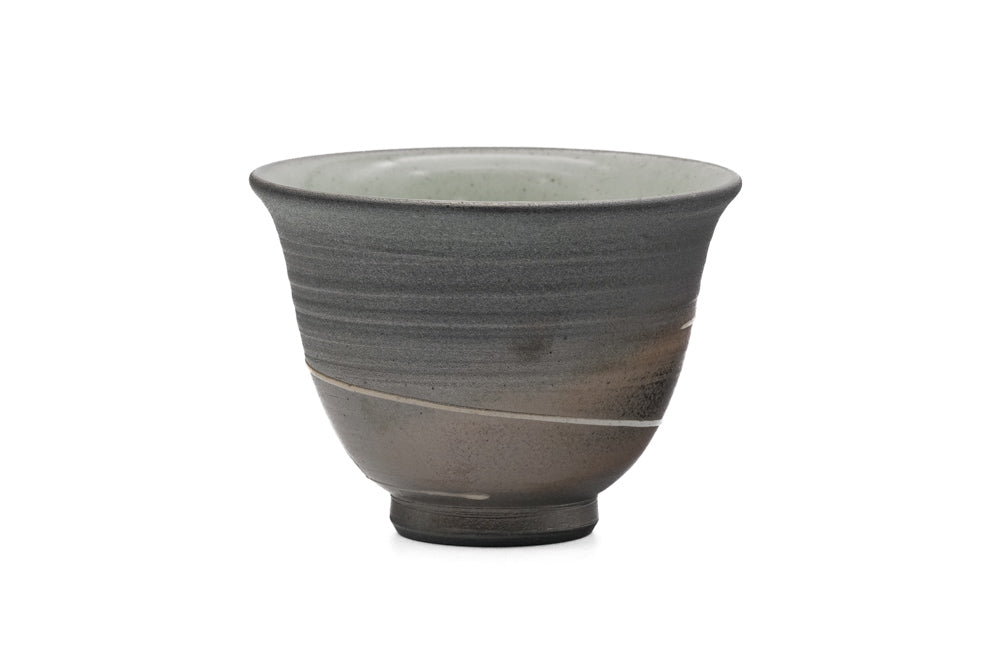 Spiraling Textured Tokoname Teacup - 90ml