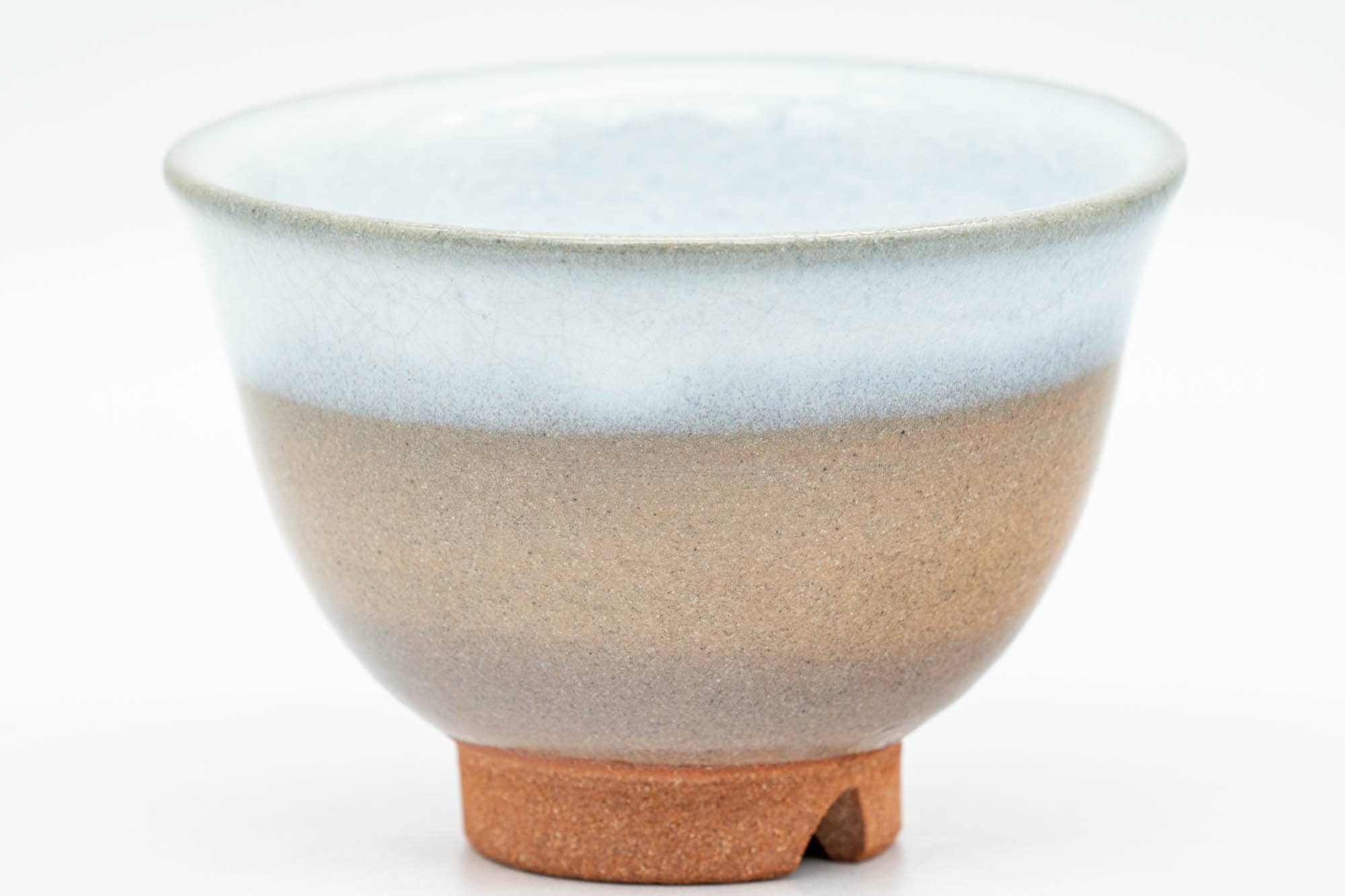 Japanese Teacup - Beige White Glazed Hagi-yaki Yunomi - 70ml