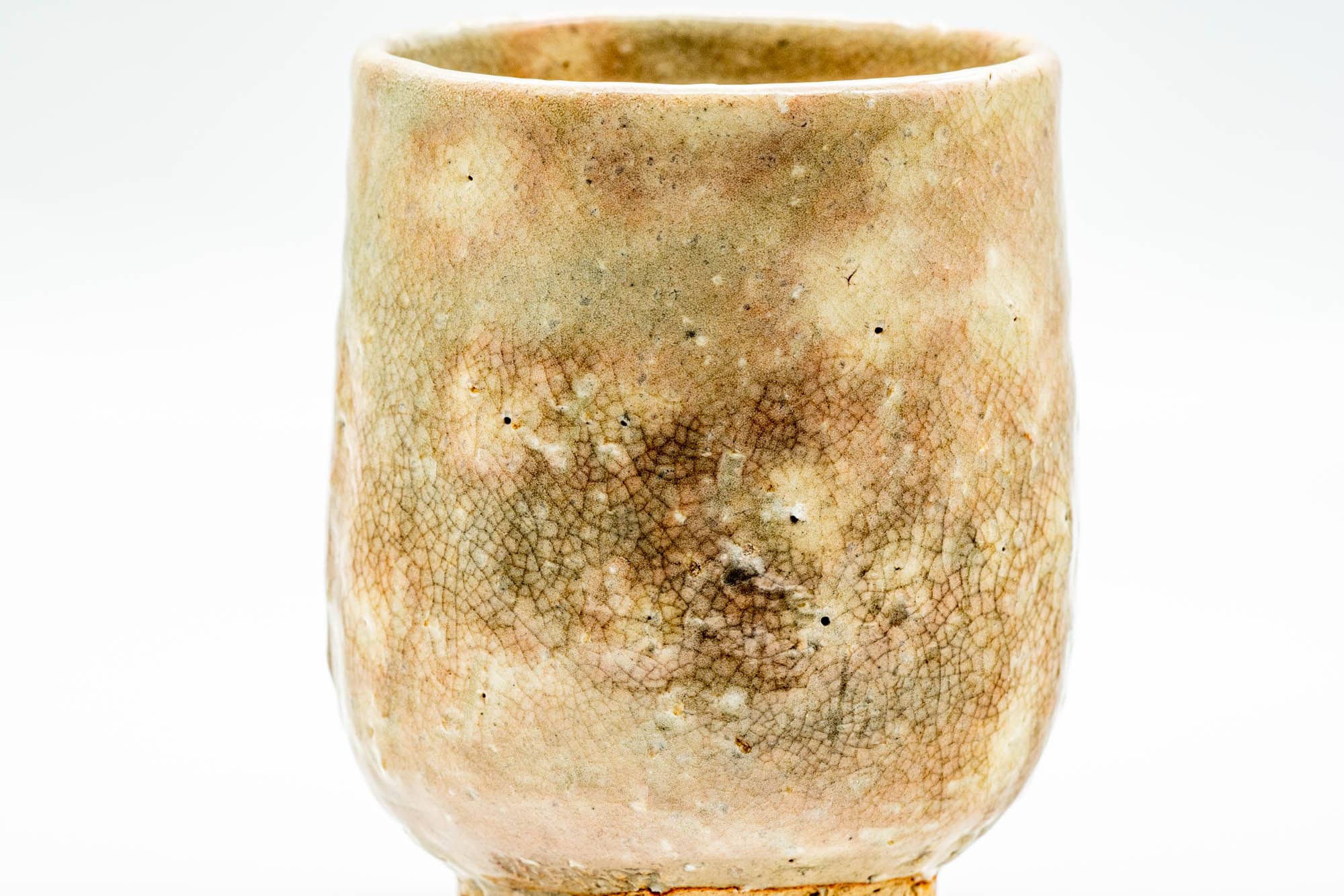 Japanese Teacup - Earthy Gohonte Glazed Weathered Hagi-yaki Yunomi - 180ml
