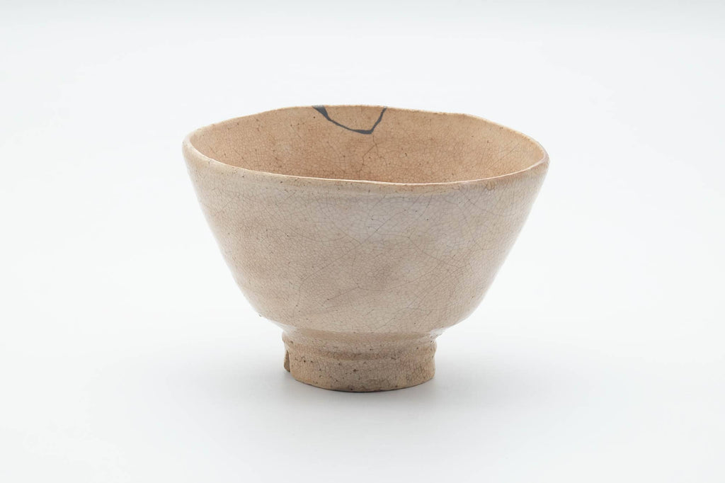 Japanese Matcha Bowl - Kintsugi Biwa-iro Crazed Glazed O-ido Chawan - 300ml