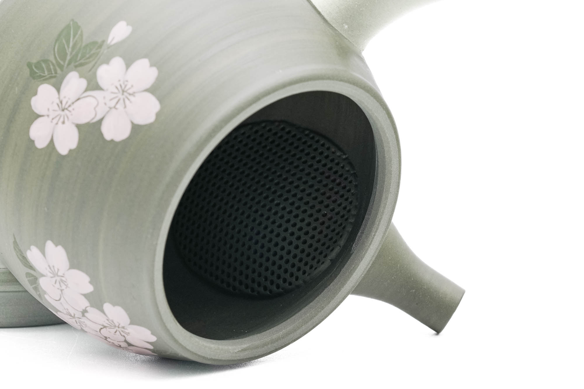 Green Ryokudei Sakura Tokoname Teapot - 270ml